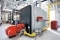 På billedet ses Vitoplex 300 spidslastkedlen på 1950 kW i Kiesel GmbH's logistikcenter.