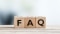 terning med bogstavs FAQ